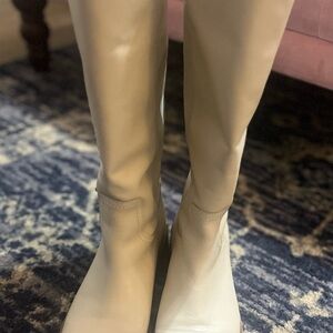 Briggs New York Cream Over the Knee Boots